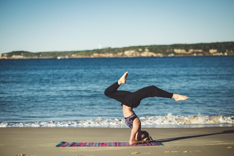 Woman meditating in nature